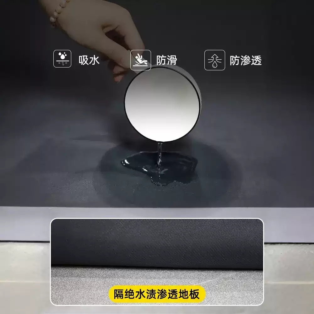 北欧風の上質デザインと厚手の心地よさが魅力のキッチンマット