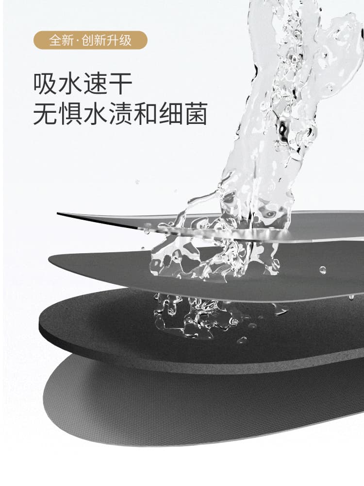 シンプルで上質な北欧モダン風デザインの多サイズ選べるキッチンマット