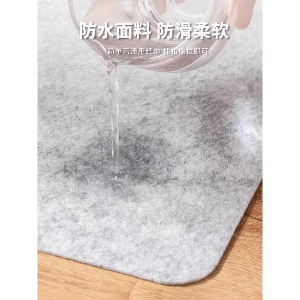 自然素材の風合いとフィット感で使いやすいシンプルキッチンマット