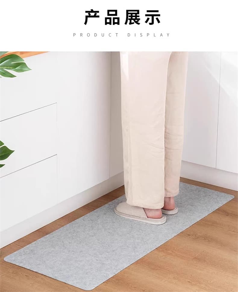 自然素材の風合いとフィット感で使いやすいシンプルキッチンマット