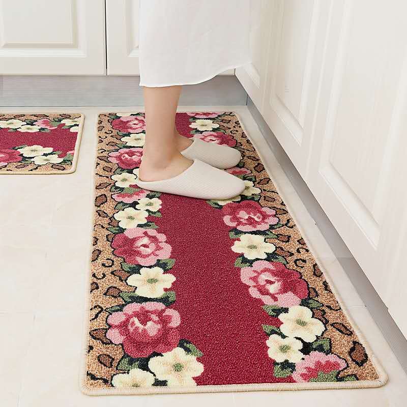 選べるサイズとカラーで快適設計 おしゃれな厚手クッションキッチンマット