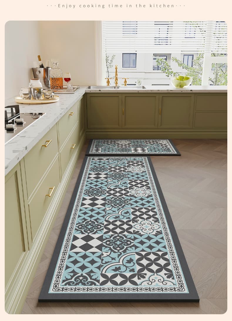 北欧デザインの多彩なカラーとサイズが選べるおしゃれキッチンマット