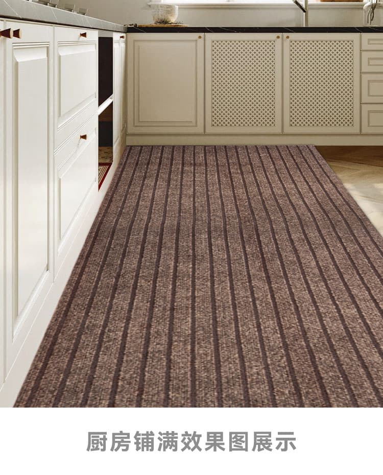 多彩なサイズと深灰・酒紅カラーで選べる抗菌防滑キッチンマット