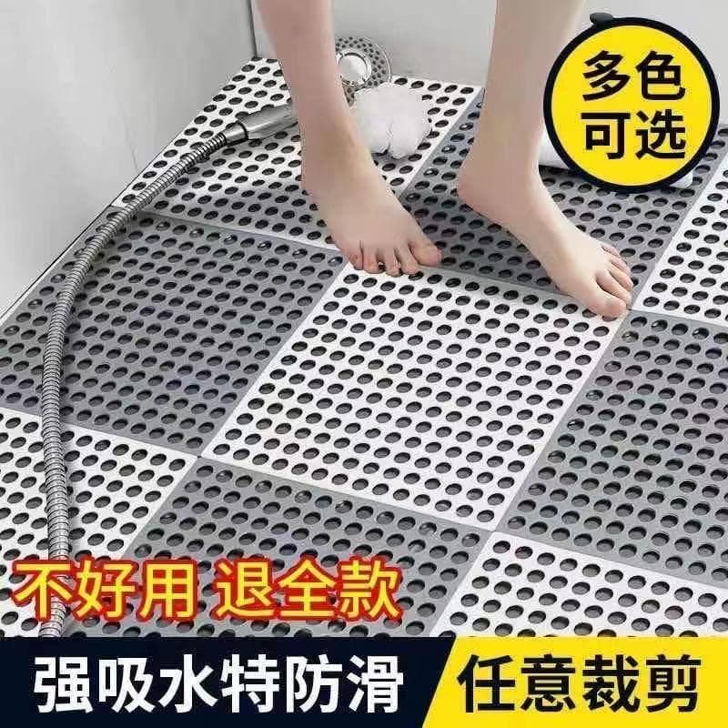 30×30cm 拭ける滑り止め付きキッチンマット 透明クリアで洗える防水タイプ