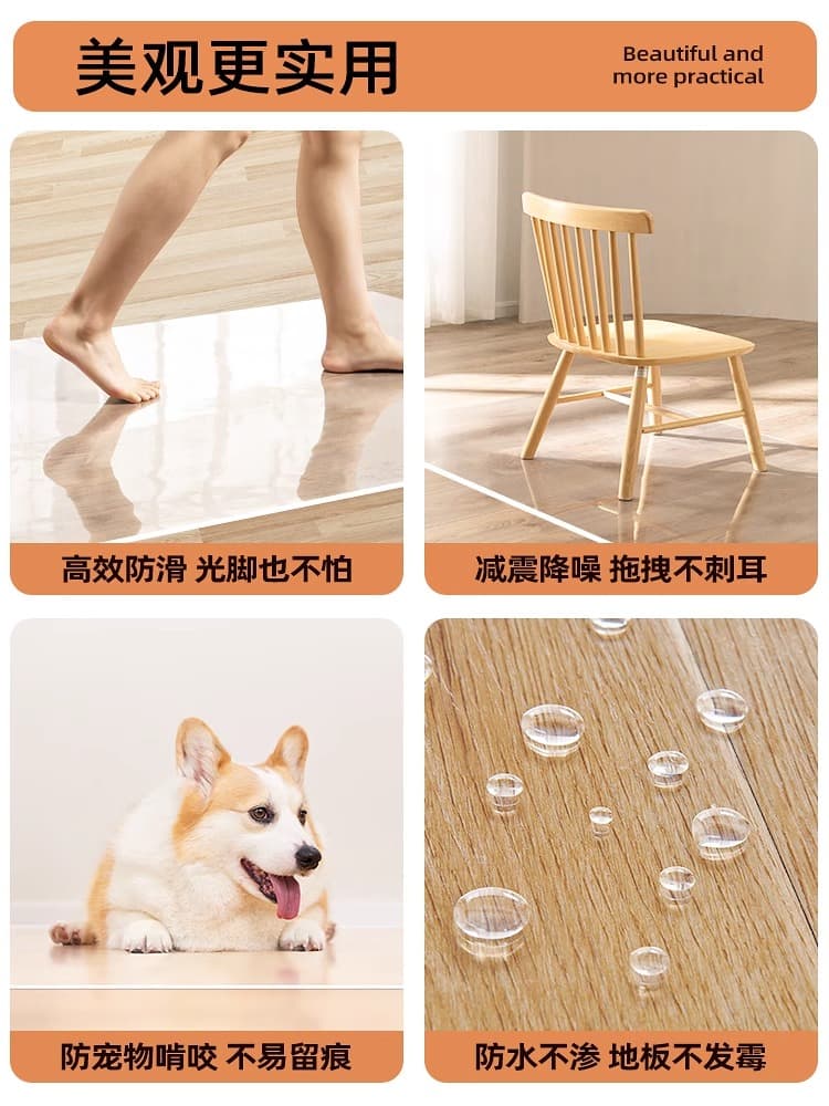 透明感ある北欧スタイルでお部屋に馴染む豊富サイズのキッチンマット