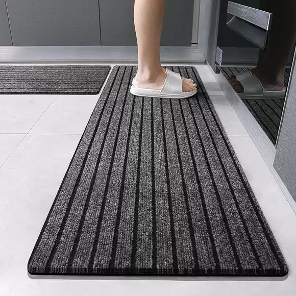 北欧ストライプのシンプル落ち着く色合いキッチンマット細長サイズ豊富