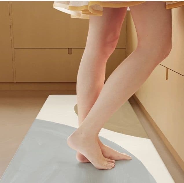 厚8mmクッションで疲れにくい北欧風デザインのキッチンマット