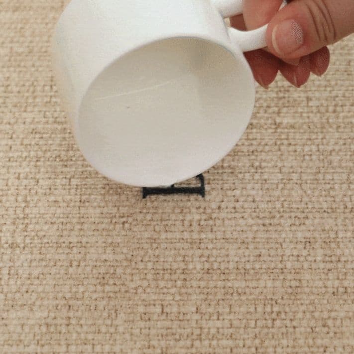 防水防油加工で汚れに強い！270cmロングのギリシャ柄キッチンマット