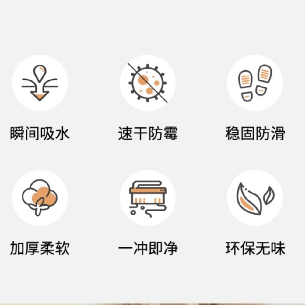 滑り止め付きで安心！洗える珪藻土素材のおしゃれキッチンマット