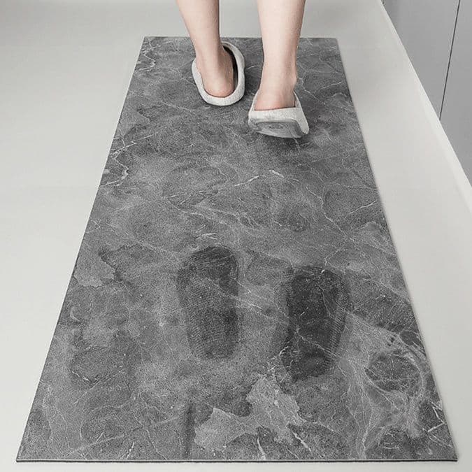 防滑防油で汚れ知らず！洗える吸水性抜群の北欧風キッチンマット
