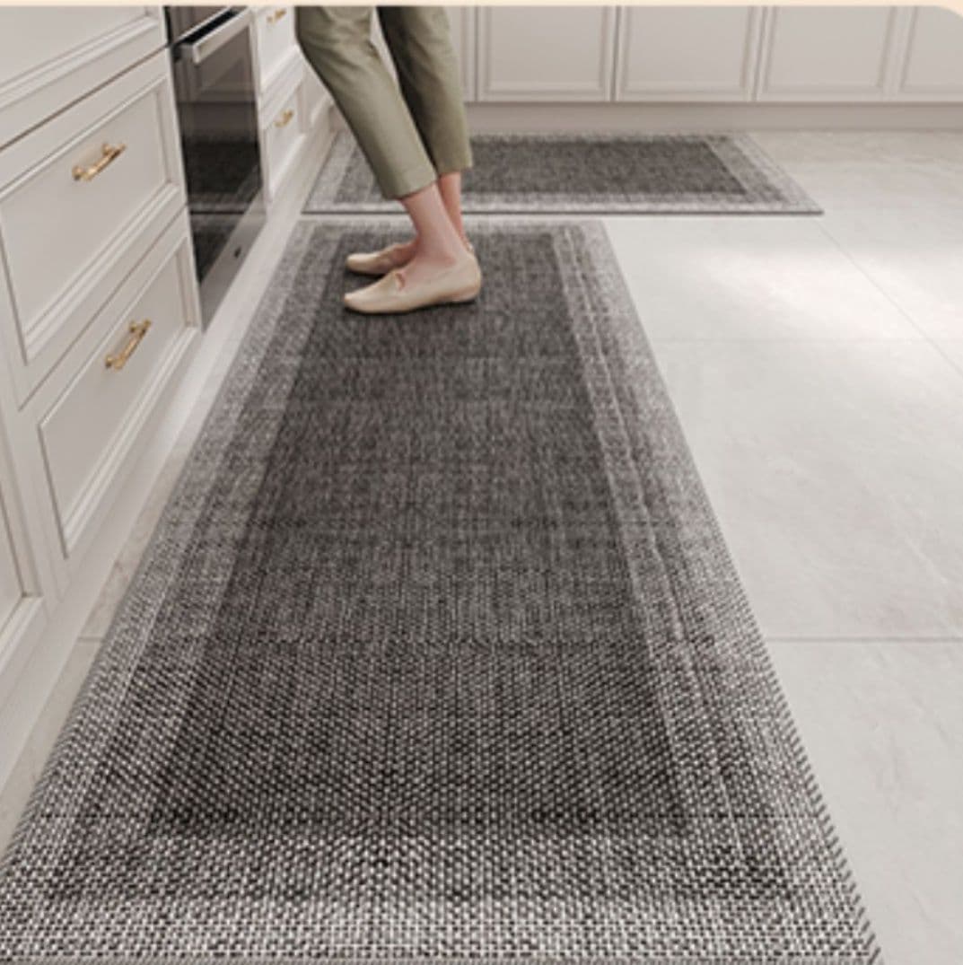 洗える高級感キッチンマット！滑り止め付きでずれない豊富サイズ展開