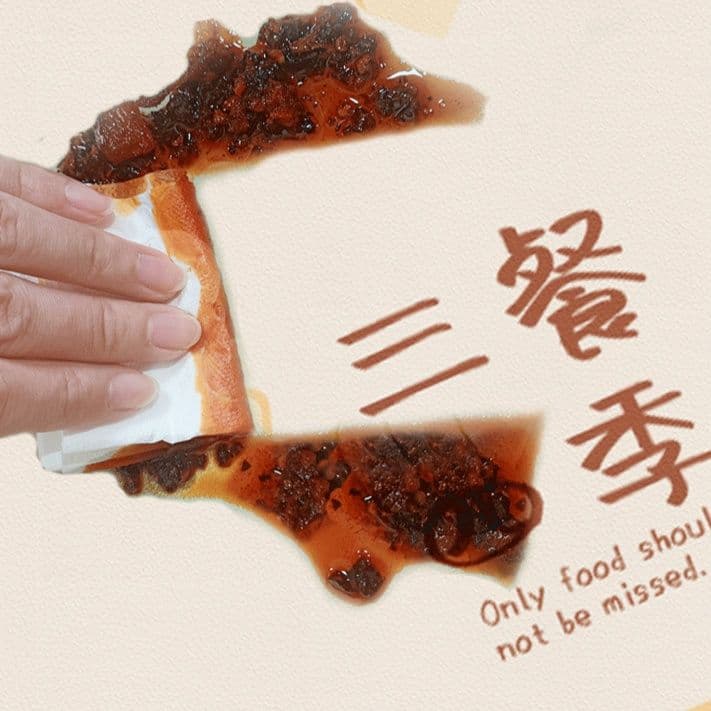 滑り止め付きでずれない！洗える皮革素材の北欧風キッチンマット