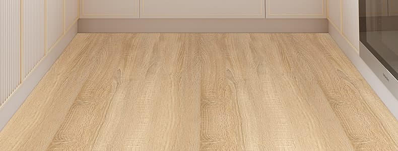 北欧風の木目柄で清潔感ある!サイズ自由カット可能キッチンマット