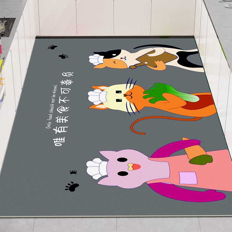 多彩なデザインと選べるサイズでぴったりフィットするおしゃれキッチンマット
