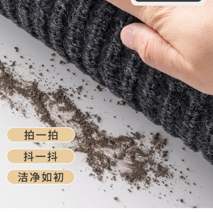 パンダ刺繍がかわいい吸水速乾キッチンマット 滑り止め付きで270cm