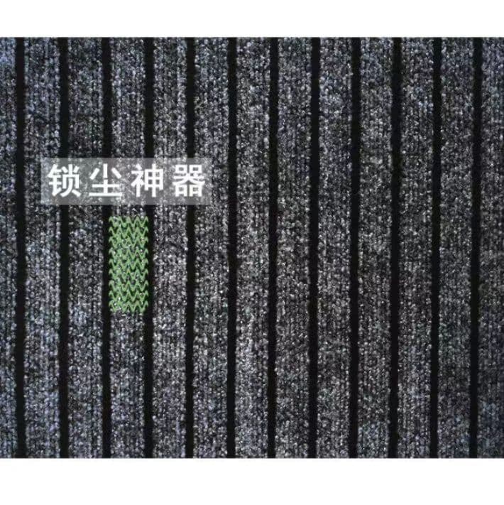 七条柄がおしゃれな新中式キッチンマット!滑り止め付きで拭ける吸水タイプ