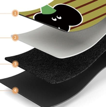 可愛いカートゥーン猫柄の速乾吸水L字型キッチンマット(滑り止め・洗濯可)