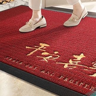 防水で汚れに強い!滑り止め付きレザー調キッチンマット45×75~120×200cm