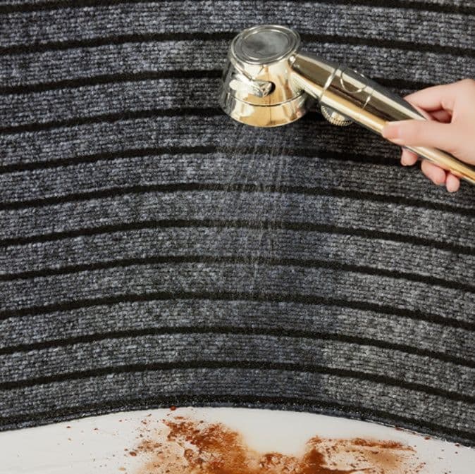 撥水で汚れに強い洗える滑り止め付き北欧風おしゃれキッチンマット